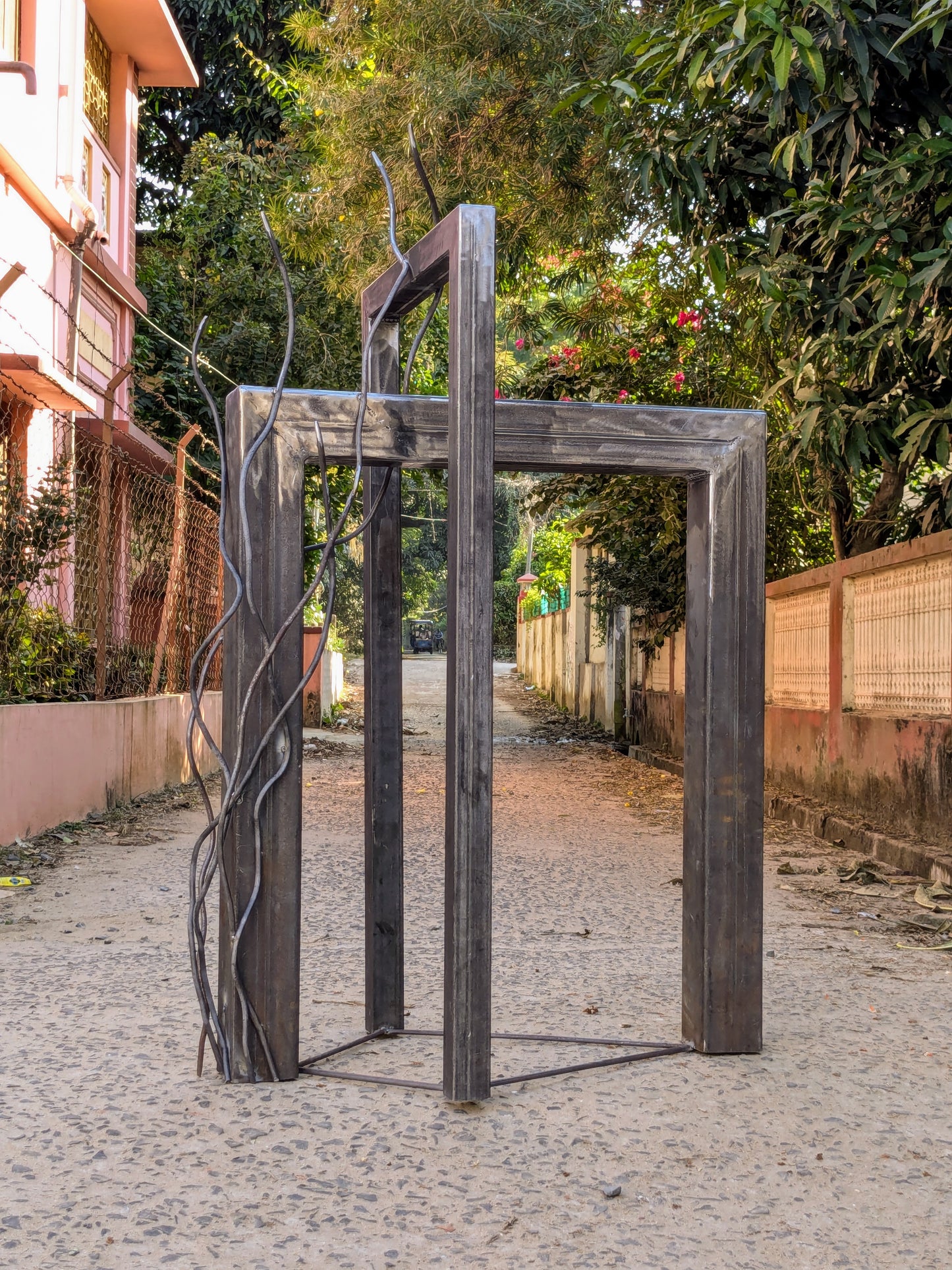 Reclamation - Abstract metal sculpture with underlying metaphor