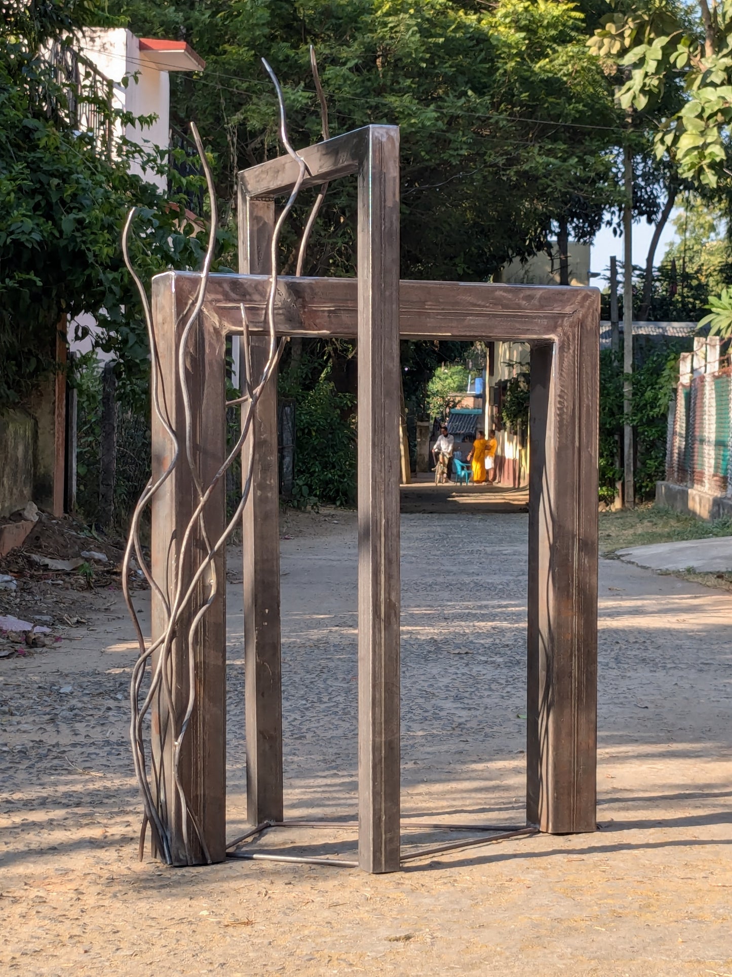 Reclamation - Abstract metal sculpture with underlying metaphor