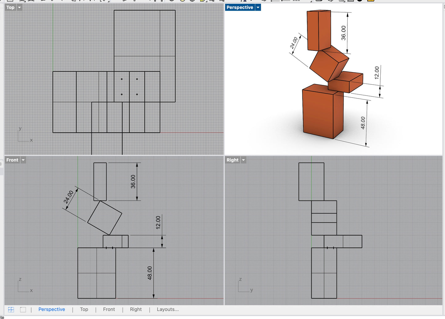 Improbable - Abstract steel interior/exterior large sculpture
