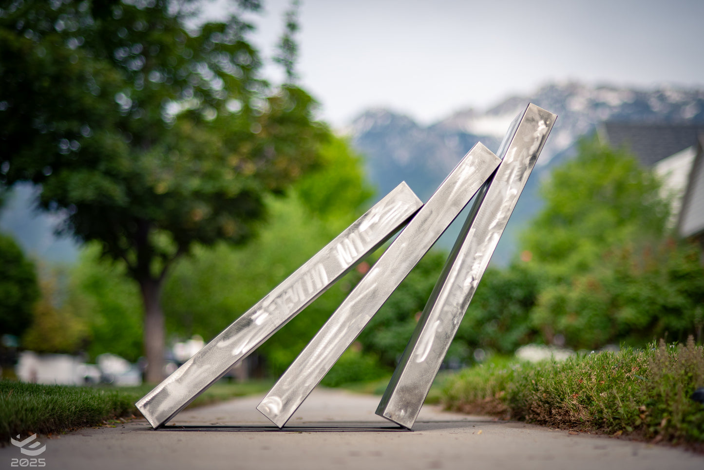 Inevitable - Abstract metal sculpture
