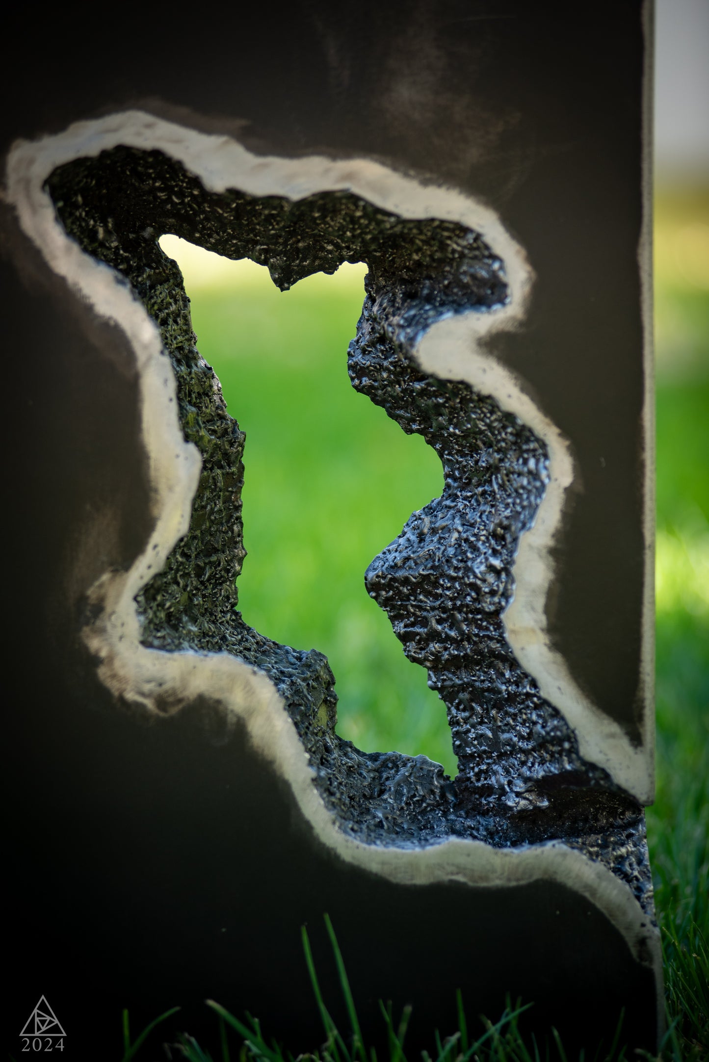 Erosion 2 - Abstract metal sculpture
