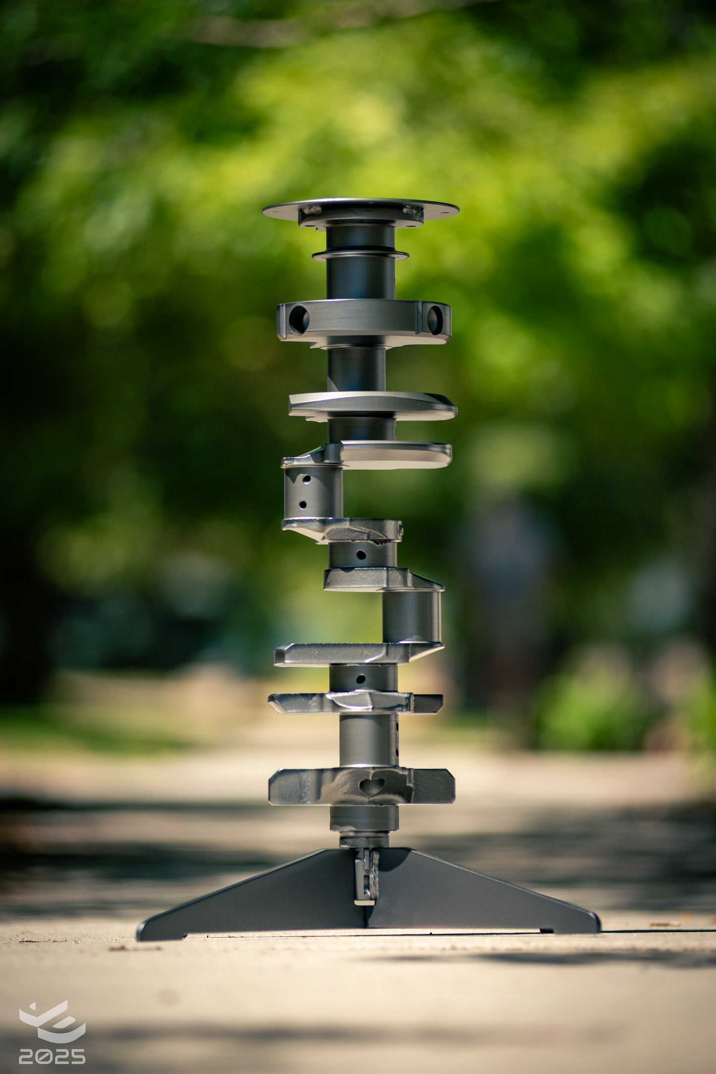 Crankshaft Stool - For man caves and auto enthusiasts. Artistic furniture.