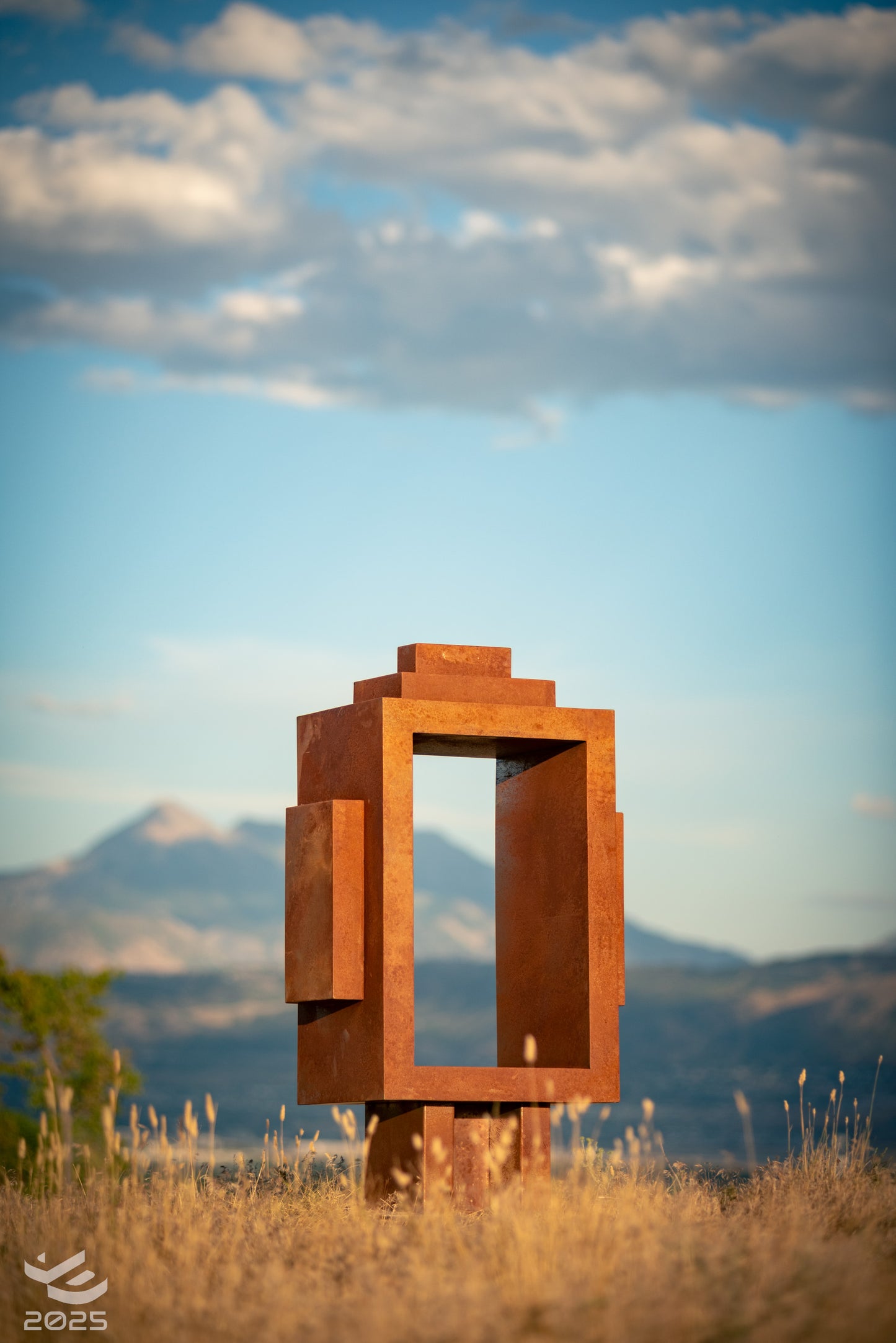 The Eternal Buddha - Abstract metal sculpture