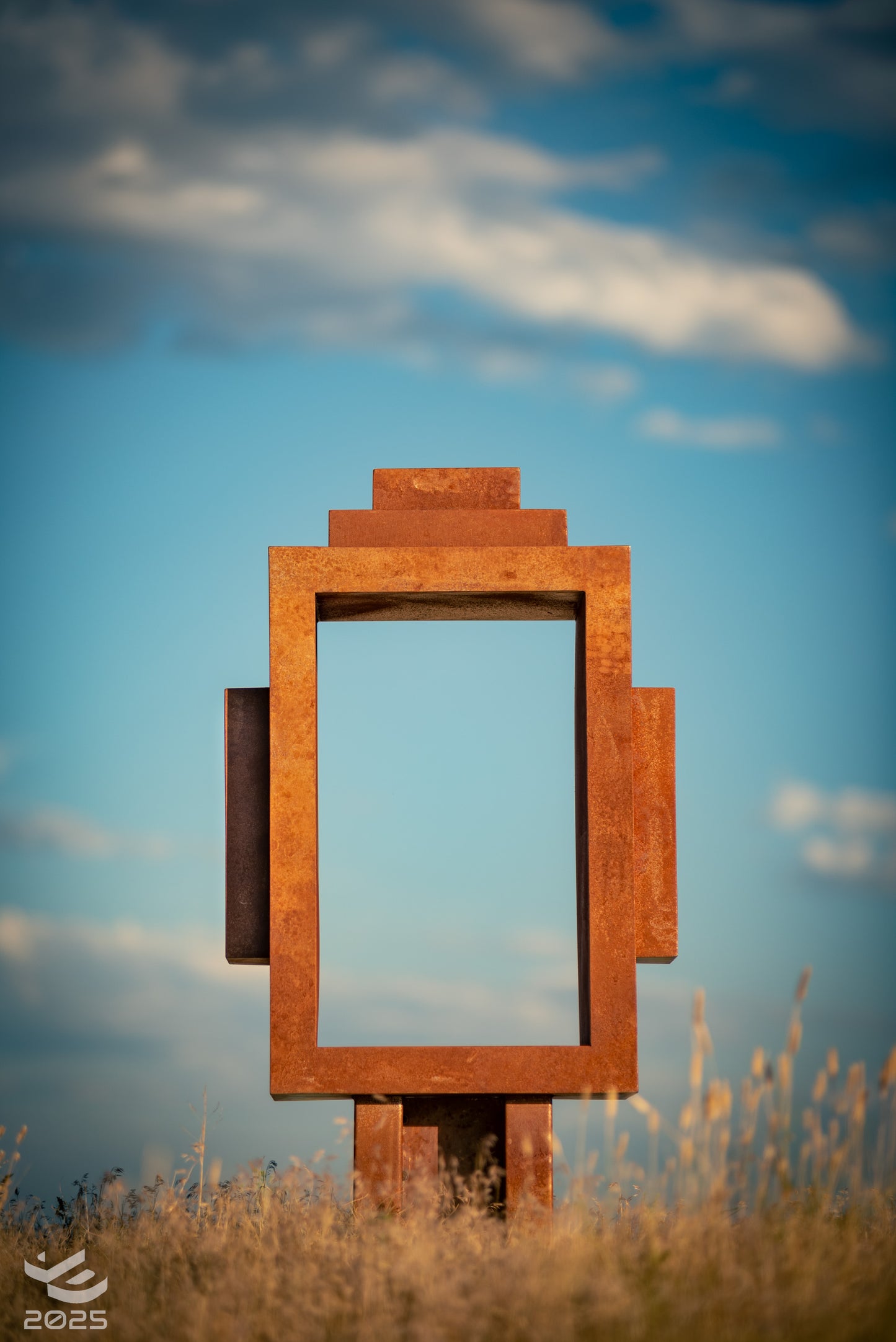 The Eternal Buddha - Abstract metal sculpture