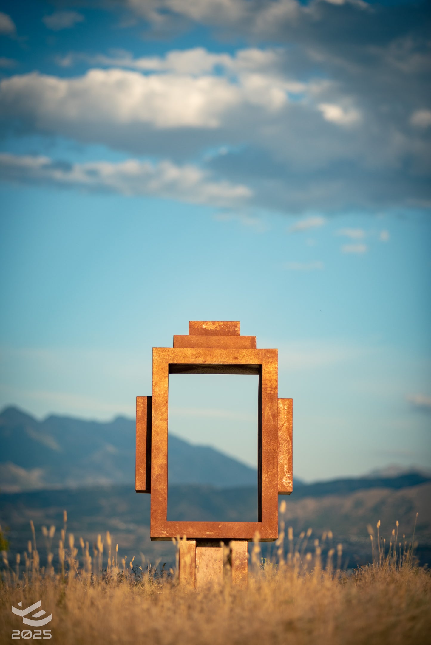 The Eternal Buddha - Abstract metal sculpture