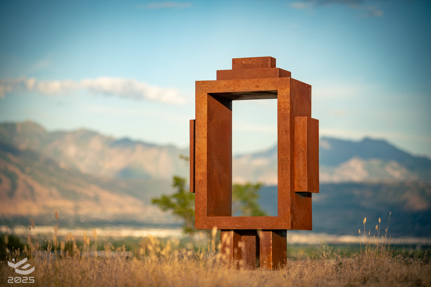 The Eternal Buddha - Abstract metal sculpture