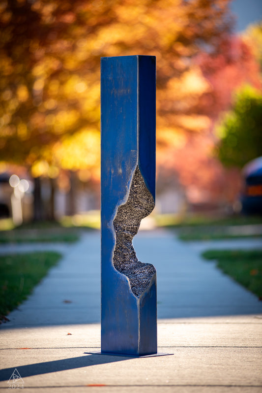 Erosion - Abstract metal sculpture