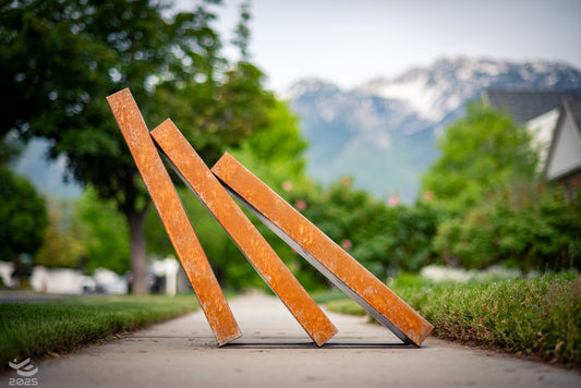 Inevitable - Abstract metal sculpture