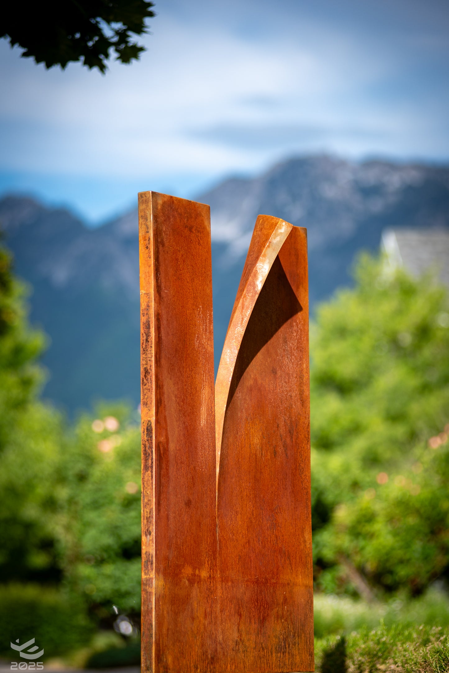 Impermanence - Abstract geometric metal sculpture