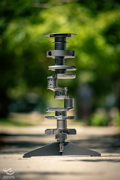 Crankshaft Stool - For man caves and auto enthusiasts. Artistic furniture.