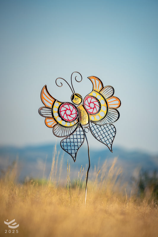 Butterfly in Madhubani style - Modern indoor/outdoor decor