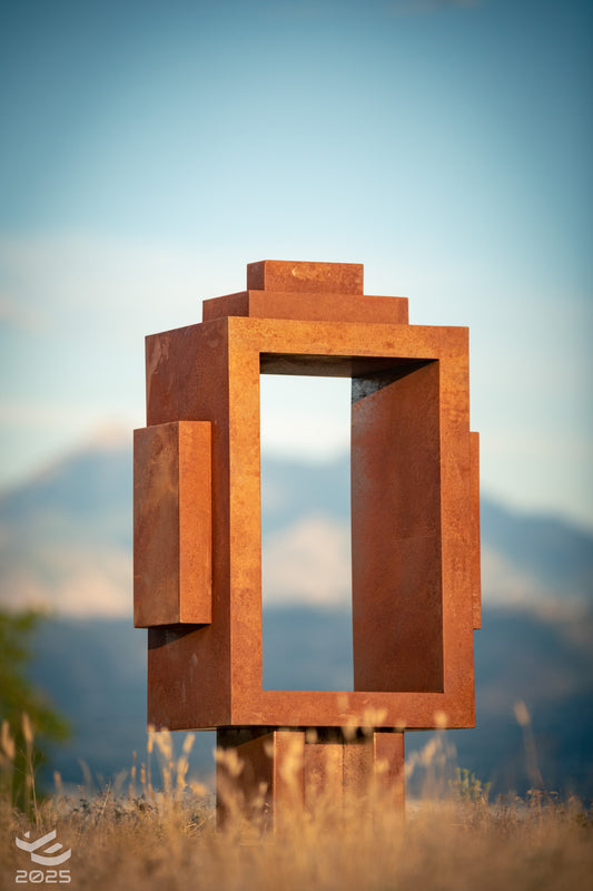 The Eternal Buddha - Abstract metal sculpture