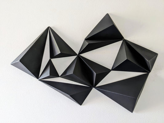 Mountain range - Metal sculpture interior wall decor