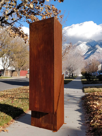 Levitation - Abstract geometric metal sculpture